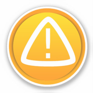 Waarschuwingssymbool Sticker