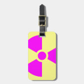 Waarschuwingssymbool voor straling bagagelabel (Voorkant verticaal)