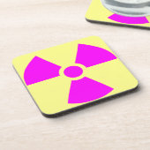 Waarschuwingssymbool voor straling bier onderzetter (Linkerzijde)
