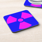 Waarschuwingssymbool voor straling bier onderzetter (Linkerzijde)