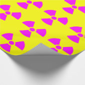 Waarschuwingssymbool voor straling cadeaupapier (Hoek)