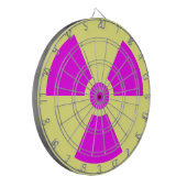 Waarschuwingssymbool voor straling dartbord (Voorkant Links)