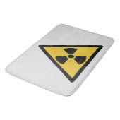Waarschuwingssymbool voor straling (radioactief ge badmat (Gekanteld)