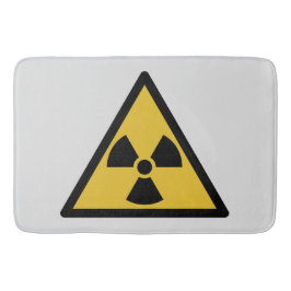 Waarschuwingssymbool voor straling (radioactief ge badmat