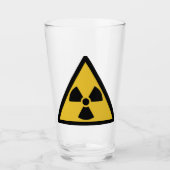 Waarschuwingssymbool voor straling (radioactief ge glas (Voorkant)