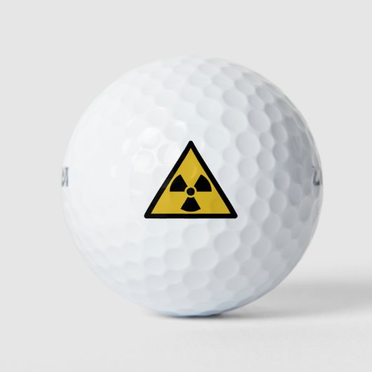 Waarschuwingssymbool voor straling (radioactief ge golfballen (Voorkant)