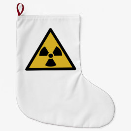 Waarschuwingssymbool voor straling (radioactief ge grote kerstsok