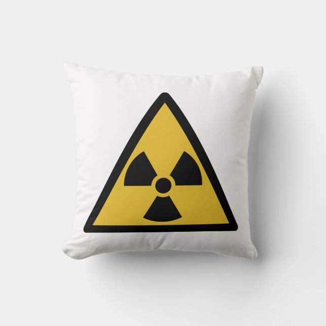 Waarschuwingssymbool voor straling (radioactief ge kussen (Voorkant)