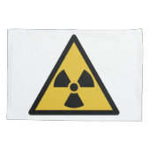 Waarschuwingssymbool voor straling (radioactief ge kussensloop (Achterkant)