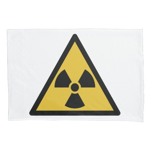 Waarschuwingssymbool voor straling (radioactief ge kussensloop (Voorkant)