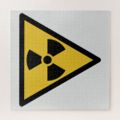 Waarschuwingssymbool voor straling (radioactief ge legpuzzel (Horizontaal)