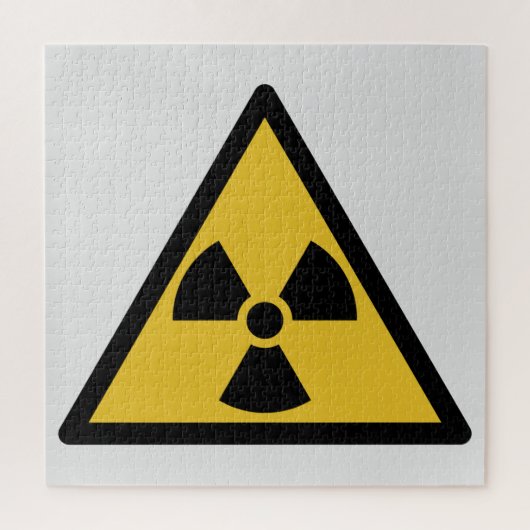 Waarschuwingssymbool voor straling (radioactief ge legpuzzel (Verticaal)
