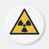 Waarschuwingssymbool voor straling (radioactief ge magneet (Voorkant)
