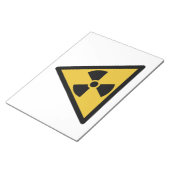 Waarschuwingssymbool voor straling (radioactief ge notitieblok (Schuin)