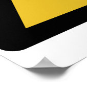 Waarschuwingssymbool voor straling (radioactief ge poster (Hoek)