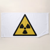 Waarschuwingssymbool voor straling (radioactief ge strandlaken (Voorkant)