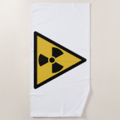 Waarschuwingssymbool voor straling (radioactief ge strandlaken (Voorkant)