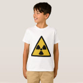 Waarschuwingssymbool voor straling (radioactief ge t-shirt (Voorkant volledig)