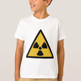 Waarschuwingssymbool voor straling (radioactief ge t-shirt