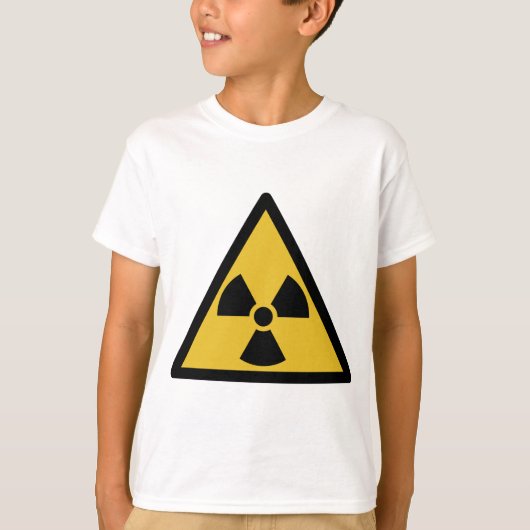 Waarschuwingssymbool voor straling (radioactief ge t-shirt (Voorkant)