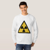 Waarschuwingssymbool voor straling (radioactief ge t-shirt (Voorkant volledig)