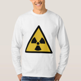 Waarschuwingssymbool voor straling (radioactief ge t-shirt