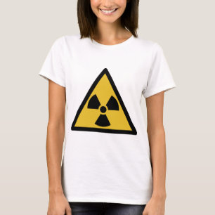 Waarschuwingssymbool voor straling (radioactief ge t-shirt