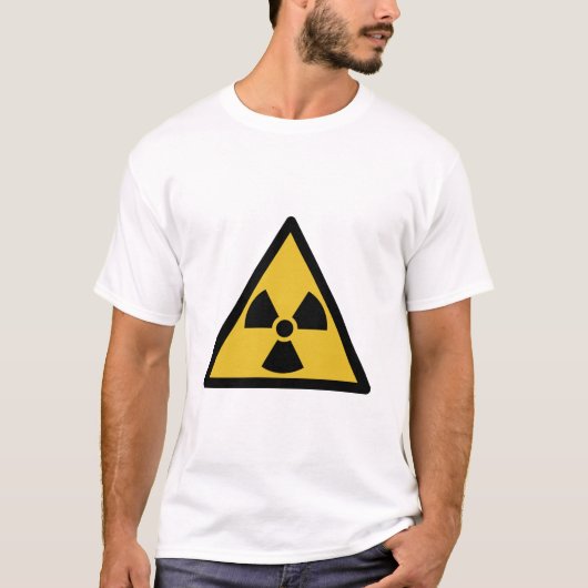 Waarschuwingssymbool voor straling (radioactief ge t-shirt (Voorkant)