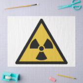 Waarschuwingssymbool voor straling (radioactief ge tissuepapier (Craft)