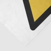 Waarschuwingssymbool voor straling (radioactief ge tissuepapier (Detail)