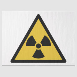 Waarschuwingssymbool voor straling (radioactief ge tissuepapier