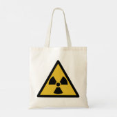 Waarschuwingssymbool voor straling (radioactief ge tote bag (Achterkant)