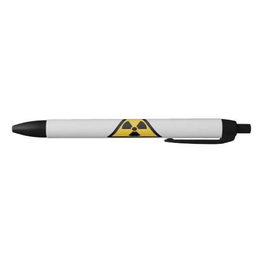 Waarschuwingssymbool voor straling (radioactief ge zwarte inkt pen (Bodem)