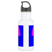 Waarschuwingssymbool voor straling waterfles  (Achterkant)