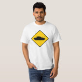 Waarschuwingstank! T-shirt (Voorkant volledig)
