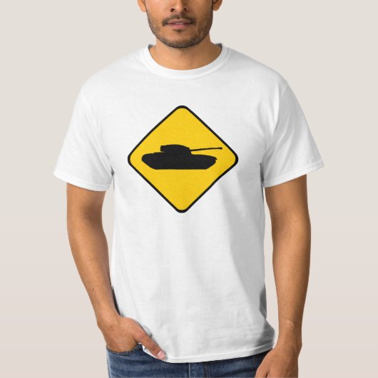 Waarschuwingstank! T-shirt (Voorkant)