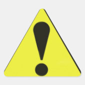 Waarschuwingsteken computer sticker (Voorkant)