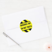 waarschuwingsteken, HOT Ronde Sticker (Envelop)