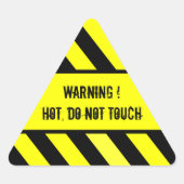waarschuwingsteken, HOT Sticker (Voorkant)