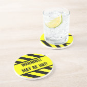 waarschuwingsteken, HOT Zandsteen Onderzetter (Zijkant)