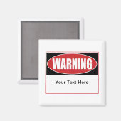 waarschuwingsteken magneet (Voorkant / Achterkant)