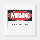  waarschuwingsteken magneet (Voorkant)