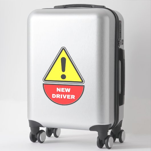 (waarschuwingsteken) Nieuw stuurprogramma Sticker (Koffer)