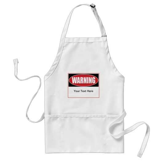 waarschuwingsteken standaard schort (Voorkant)