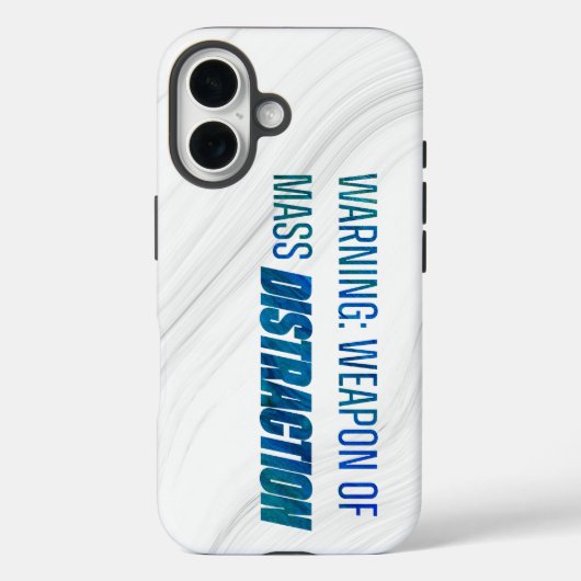 Waarschuwingswapen van massaafleiding Case-Mate iPhone case (Achterkant)