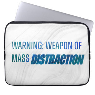 Waarschuwingswapen van massaafleiding laptop sleeve