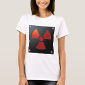 Waarschuwingsymbool voor straling Industrieel meta T-shirt (Voorkant)