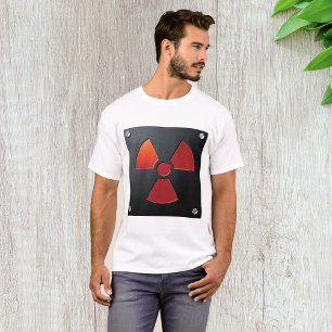Waarschuwingsymbool voor straling Industrieel meta T-shirt
