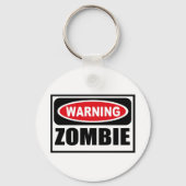 WaarschuwingsZOMBIE-Sleutelhanger Sleutelhanger (Voorkant)