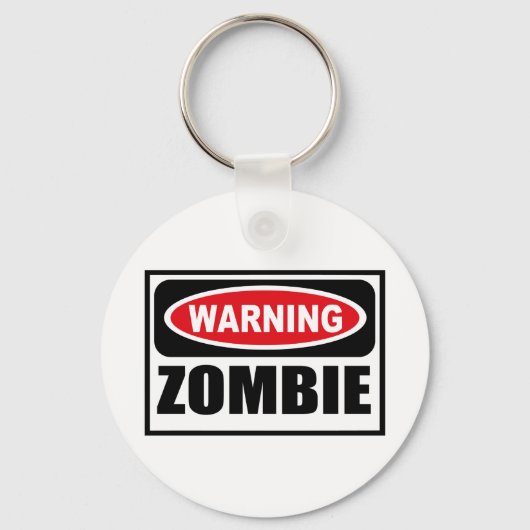 WaarschuwingsZOMBIE-Sleutelhanger Sleutelhanger (Voorkant)